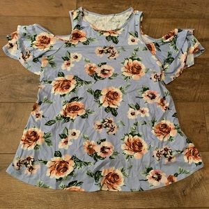 Cold shoulder blouse